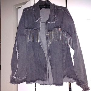 GeeGee charcoal denim jacket